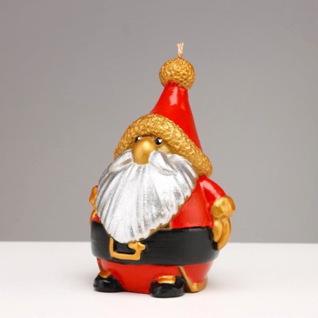Decorative candle "Santa", 12x8.6x7.4 cm-4