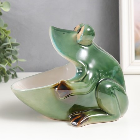 Souvenir ceramics stand "Frog" 15x14x17.5 cm-3