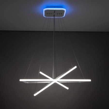 Suspended chandelier Citilux "Neon Smart" CL731AK110E 80x80x120 cm, 3x46.67W, LED, white color-18