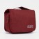 Velcro cosmetic bag, with hook, dark red color