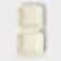 Lunch - boxing, box for bento -gif and burger, 450 ml, 15.2 × 15.4 × 8.8 cm, sugarcane reed