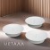 Set of candlesticks Metal "Lotus", 7.5x2 cm, 3 pieces, white