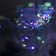 Garland "fringe" 2.5 × 0.7 m dews with nozzles "balls", ip20, silver thread, 150 LED, glow of multi, 12 V