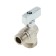 Ball the ball Valtec, 1/2 "x3/4", external thread, corner, without reflector, nickel, brass