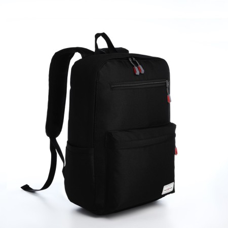 Youth backpack, Fulldorn, classic, lightning department, 2 external pockets, black color