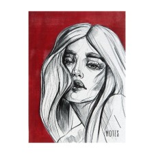 Notebook A6, 64 sheets in the Girl Power Cage, Integral cover, glossy lamination, block 60 g/m2