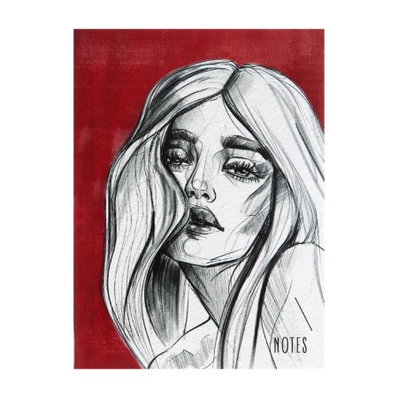 Notebook A6, 64 sheets in the Girl Power Cage, Integral cover, glossy lamination, block 60 g/m2