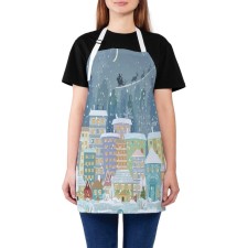 Apron of a kitchen apron with a “New Year's Eve”, adjustable, size OS