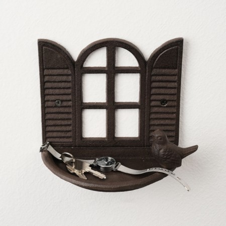 Souvenir cast iron stand "Bird near the window" 18x11x15 cm-3