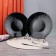 Donest plate Arya Home Shell, 6 pcs, black color