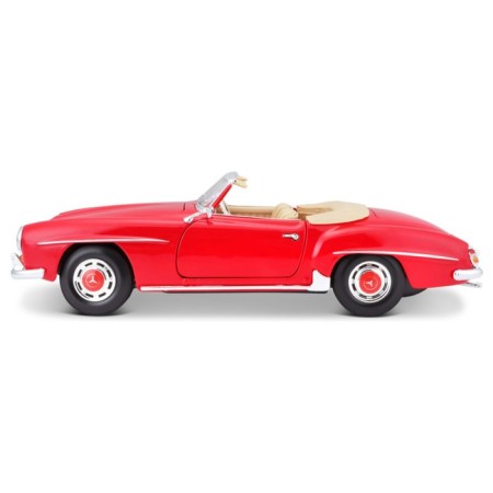 MASTO DIE-CAST 1955 Mercedes-Benz 190sl, opening doors, 1:18, red color-9