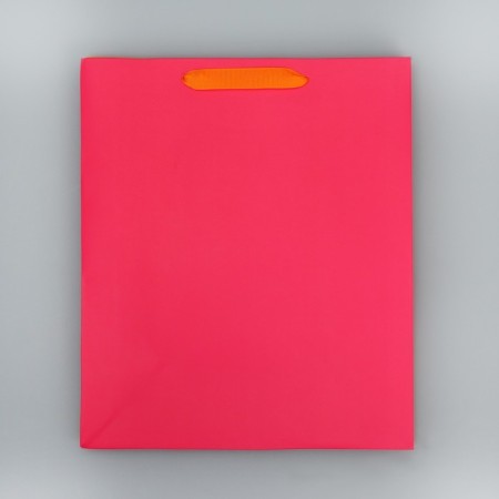 Two-color gift package, packaging, “pink-orange”, ml 23 x 27 x 11.5 cm-6