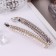 Hair banana "Pearl paradise" 10.5 cm, gold
