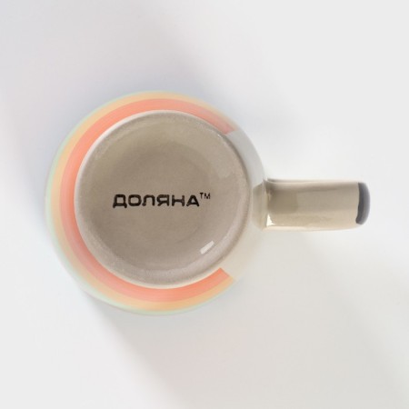 Ceramic Dolyana Mug "India", 300 ml, color orange color-3
