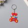 Trick Rubber "Bear with tulips" 4.6x4.2 cm