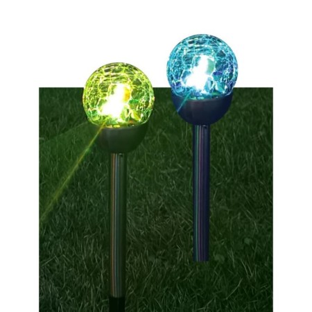 Light LED garden SMD multicolor in the shape of a ball of broken glass batteries. AA
