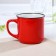 Mug ceramic shares "Emal", 340 ml, red color