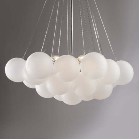 Suspended lamp Fiesta, 6xe14, color chrome-3