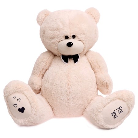 Soft toy "Grandfather Bear", beige color, 130 cm