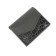 Wallet, button, 6 pockets, 1 section for trifles, n/k black croc/black fleet
