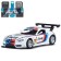 Metal machine BMW Z4 GT3 1:38, inertia, doors open, white color