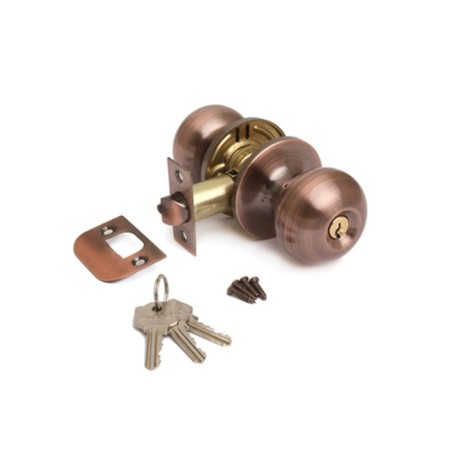Latch Avers 6082-01-AC handle, with a key, with a latch, color copper
