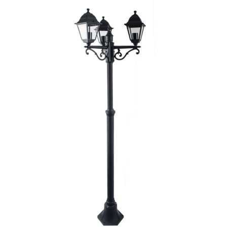 Outdoor O003FL-03B, 3x60W, 55x55x230 cm, e27, black color, black-2