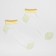Women's socks glass minku yellow color, size 36-37 (23 cm)