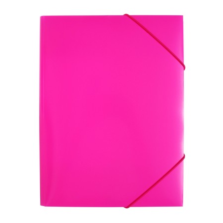 A4, 500 μm elastic band, calligrata "neon", spine 30 mm, neon, pink-4