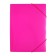 A4, 500 μm elastic band, calligrata "neon", spine 30 mm, neon, pink