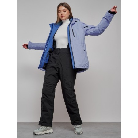 Ski costume is female, size 50, purple color-24