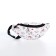 Youth backpack from textiles on a zipper, 3 pockets, waist bag, light pink color