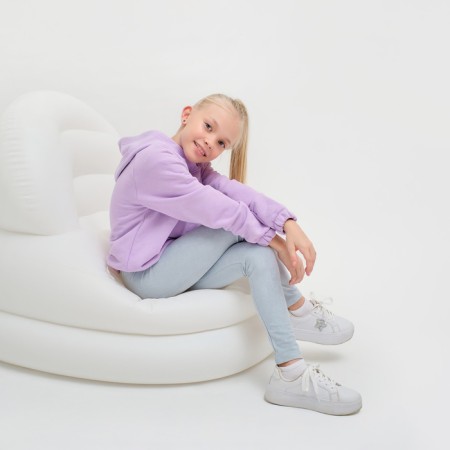 Леггинсы для девочки MINAKU: Casual Collection KIDS, цвет голубой, рост 116 см-4