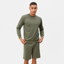 Свитшот мужской MINAKU: Casual collection MAN цвет хаки меланж, размер 48