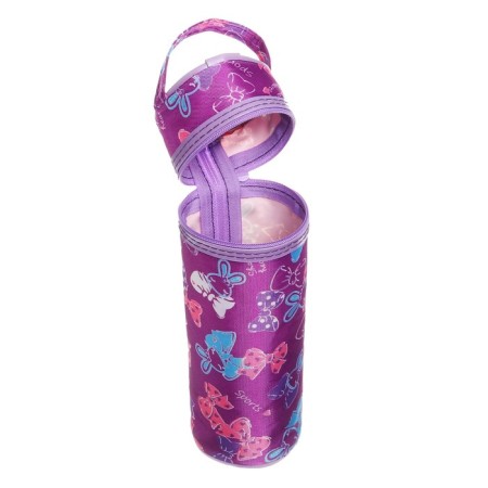 Penal - school tube on the zipper "Bows" violet