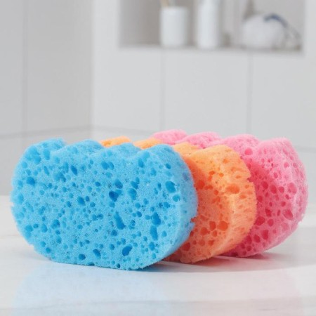 Body sponge "Joy", 13.5 × 8.5 × 3.5 cm, color mix-2