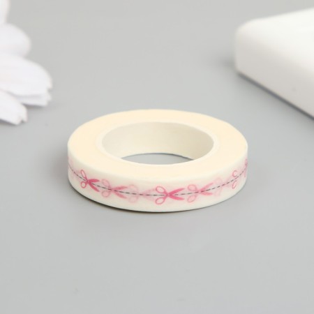 Adhesive tape Paper "Scissors" width 0.8 cm winding 10 m 4.1x4.1x0.8 cm-1