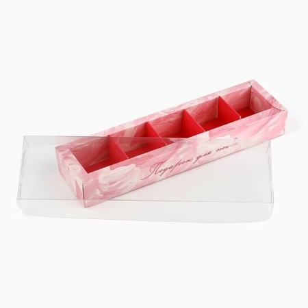 Box for 5 sweets with cells “Gift for you”, 6 x 23 x 3 cm-3