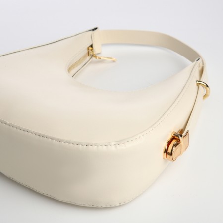 Bag Women's Baget with a zipper, milk color-4