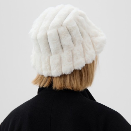 Panama winter minku, white color, rr 56-58-2