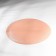 Ivory plate, glass, d = 28 cm, coral color