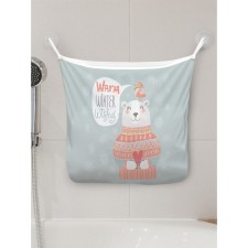 Organizer in a bath on suction cups “warm winter wishes”, for storing toys and trifles, size 33x39 cm