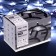 Garland “thread” 10 m, IP65, UMS, dark rubber thread, 100 LED, white glow, flicker, 220 V