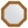 Mirror in the baguette frame, aged bronze with weaving 70 mm, 58x58 cm