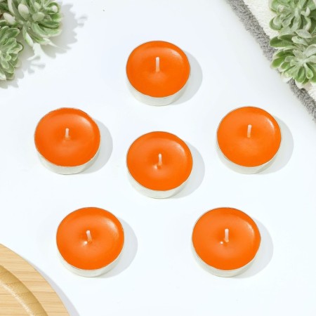 Aromatic tea candles, 6 pieces, orange-1