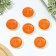 Aromatic tea candles, 6 pieces, orange