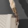 Handle for a bag, rope, 60 × 1.5 cm, with carbines, cream/gold color