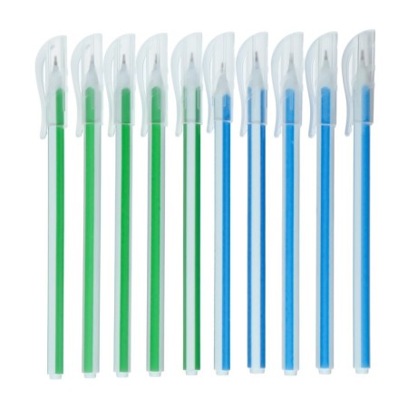 A set of ballpoint pens 10 pieces "Hexagon", node 0.7mm, blue premium ink, mix-2