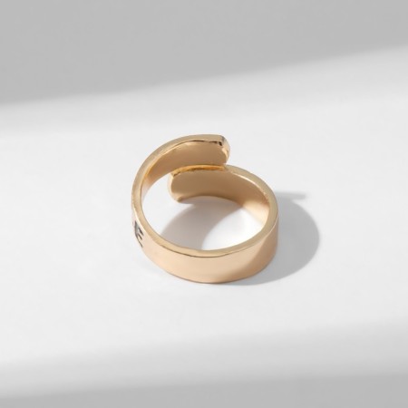 The ring with the inscription "Happiness is", the color is gold, dimensionless-4