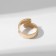The ring with the inscription "Happiness is", the color is gold, dimensionless
